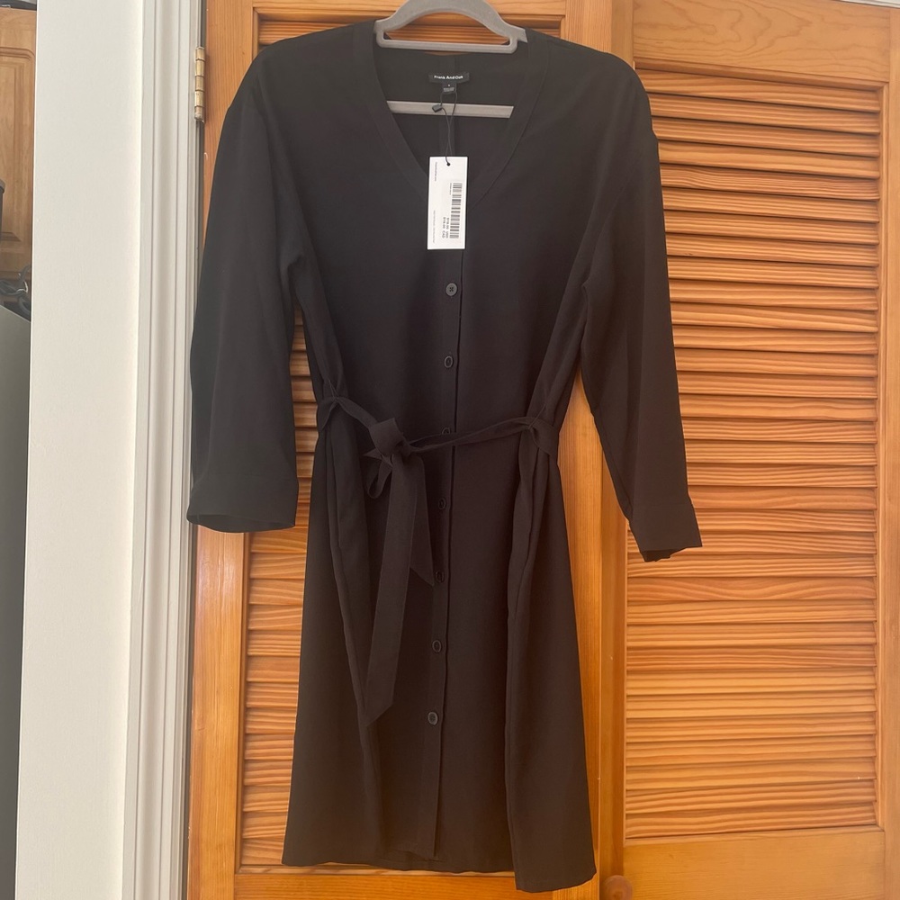 Frank & Oak 3/4 Sleeve Button Down Dress
